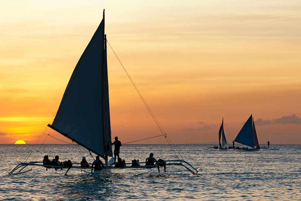 Philippines Yachting Island Hopping In Tropical Paradise.